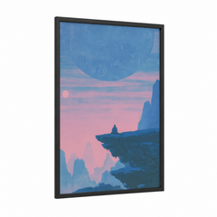 Alien Planet Meditation Sci-Fi Wall Art