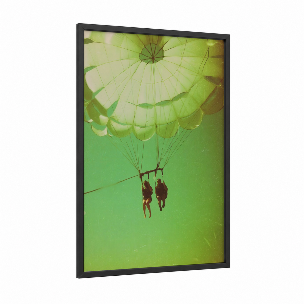 Aerial Parasailing Couple Adventure Sport Wall Art