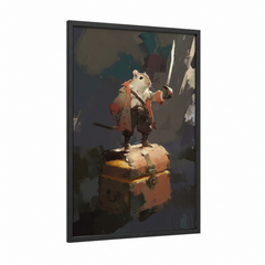 Adventure Guinea Pig Illustration Art Wall Art