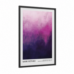 Abstract Pink Purple Gradient Watercolor Wall Art