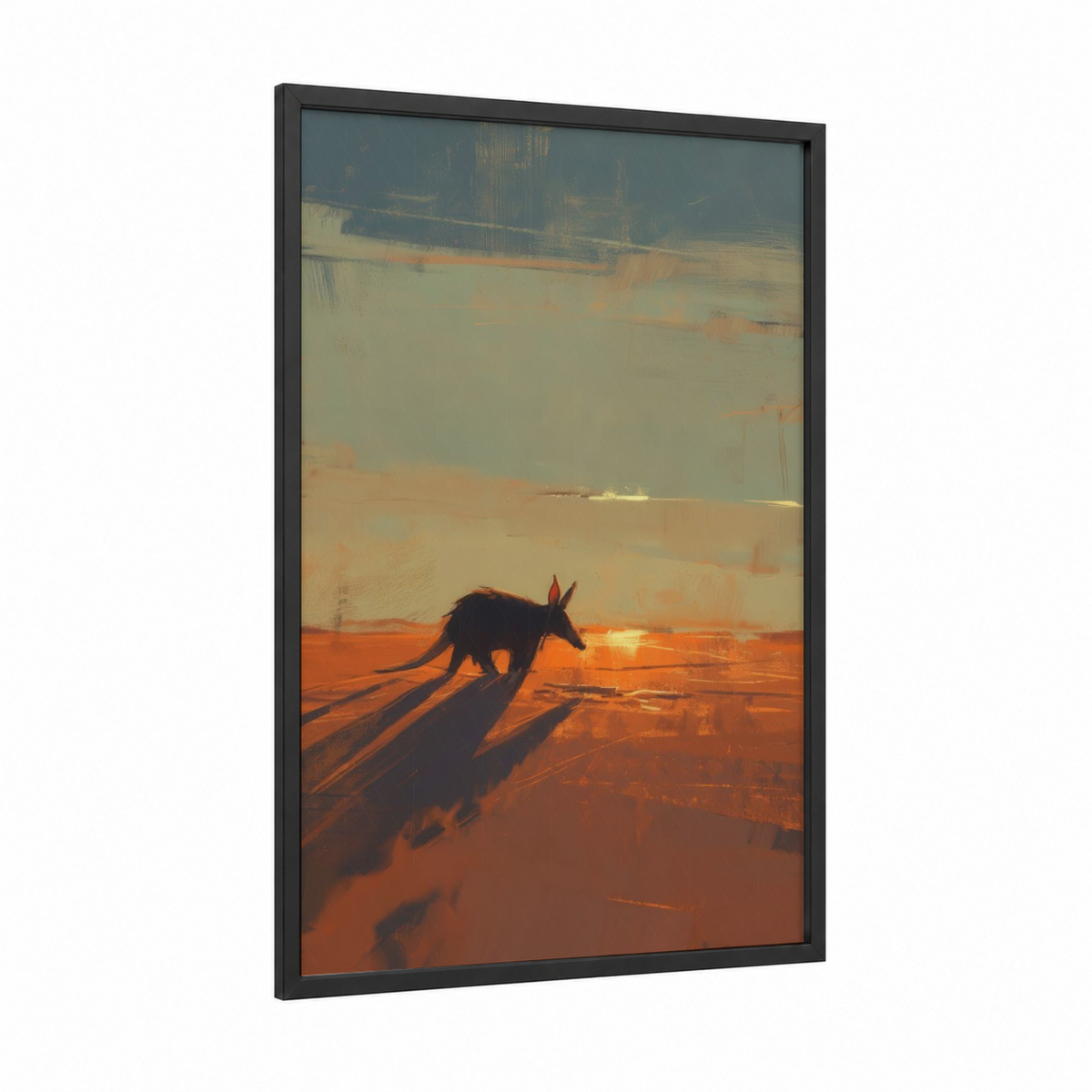 Aardvark Desert Sunset Wildlife Wall Art