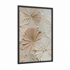 Abstract Minimalist Textured Floral Wall Art