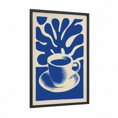 Abstract Coffee Cup Modern Art Print Wall Art