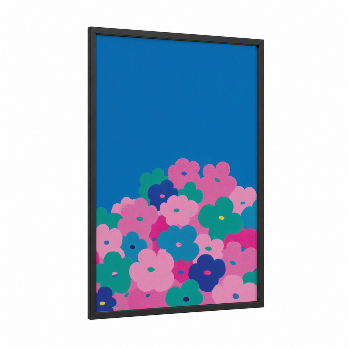 Abstract Flower Art Vibrant Modern Wall Art