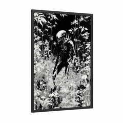 Alien Creature In Wildflower Field Wall Art