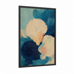Abstract Coastal Shells Brushstroke Wall Art
