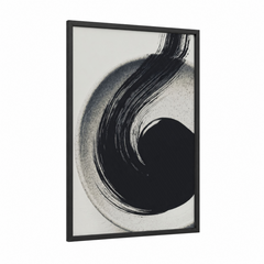 Abstract Condiment Black and White Wall Art