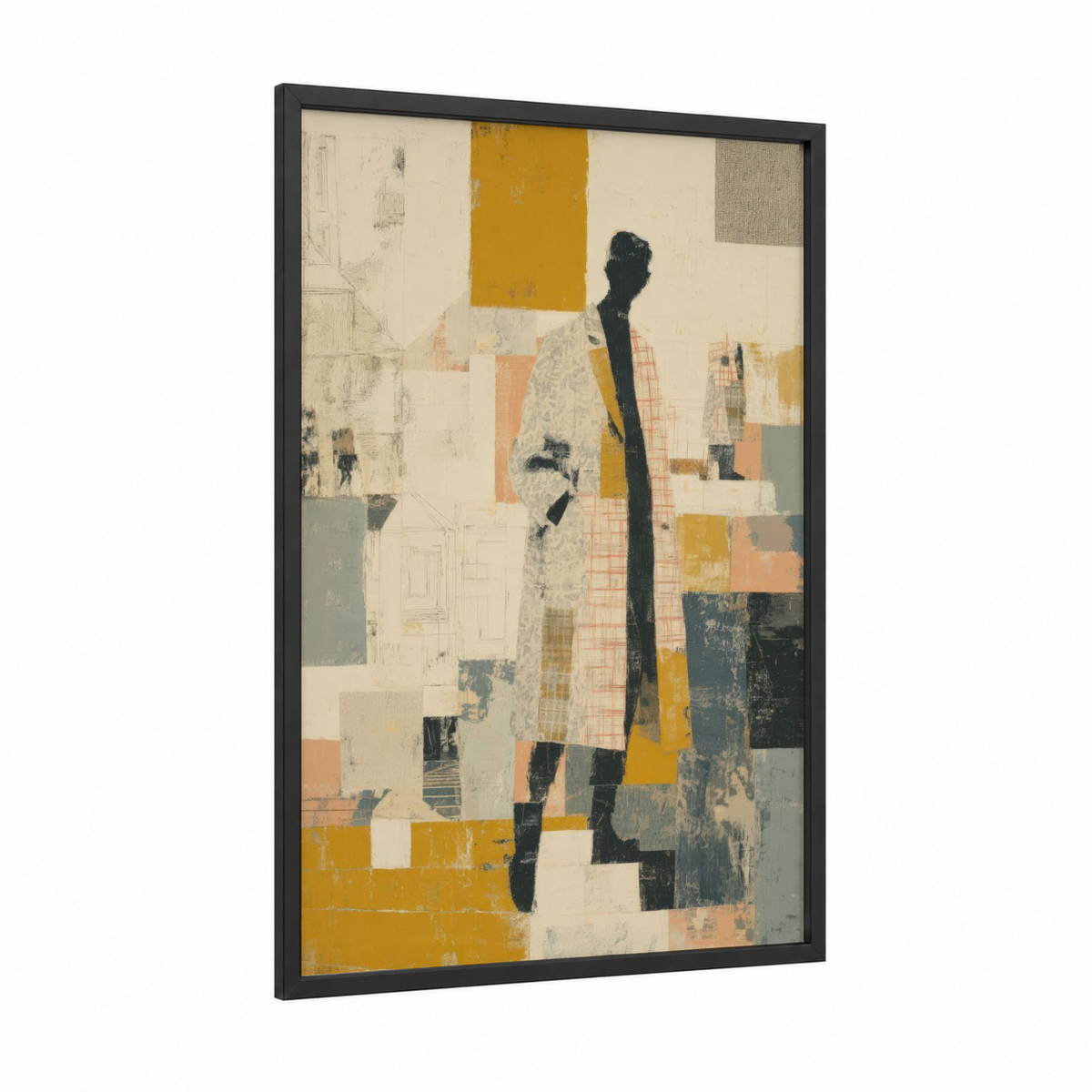 Abstract Gentleman Fashion Illustration Wall Art