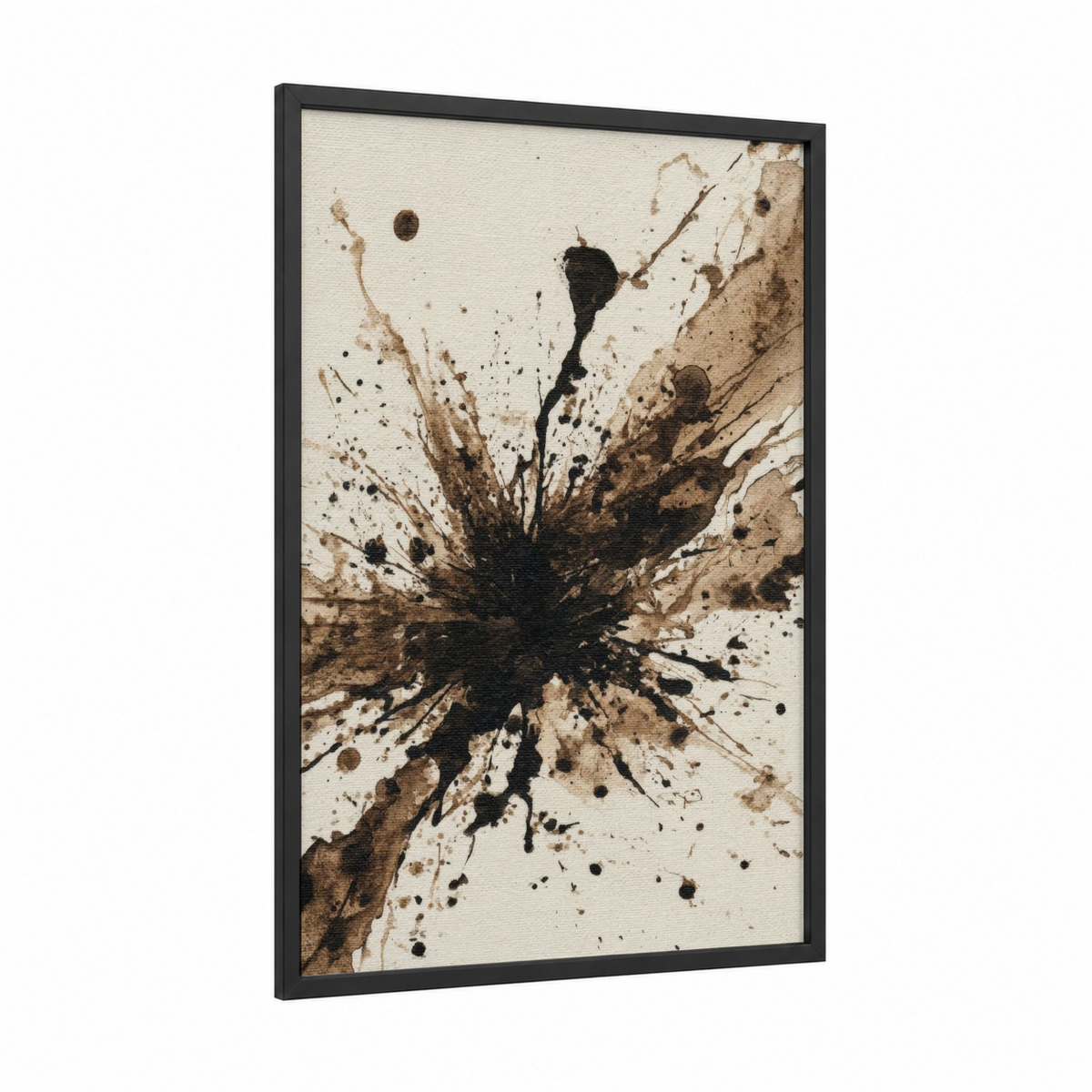 Abstract Espresso Splash Coffee Wall Art