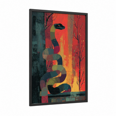 Abstract Python Art Modern Geometric Wall Art
