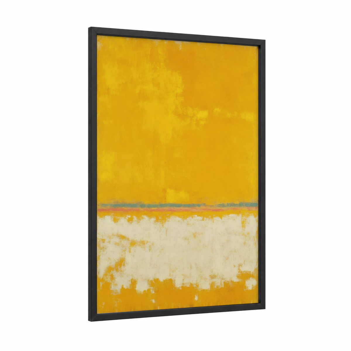 Abstract Golden Horizon Expressionist Wall Art