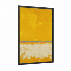 Abstract Golden Horizon Expressionist Wall Art