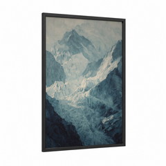 Alpine Glacier Valley Mountain Landscape Wall Art