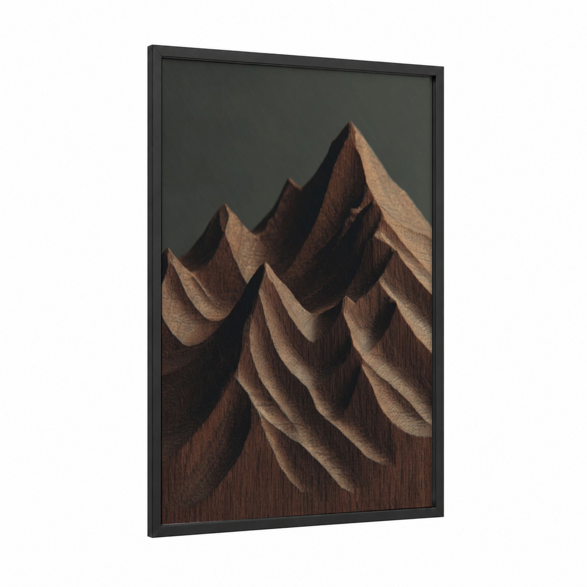 Abstract Alpine Woodcarving Wall Art