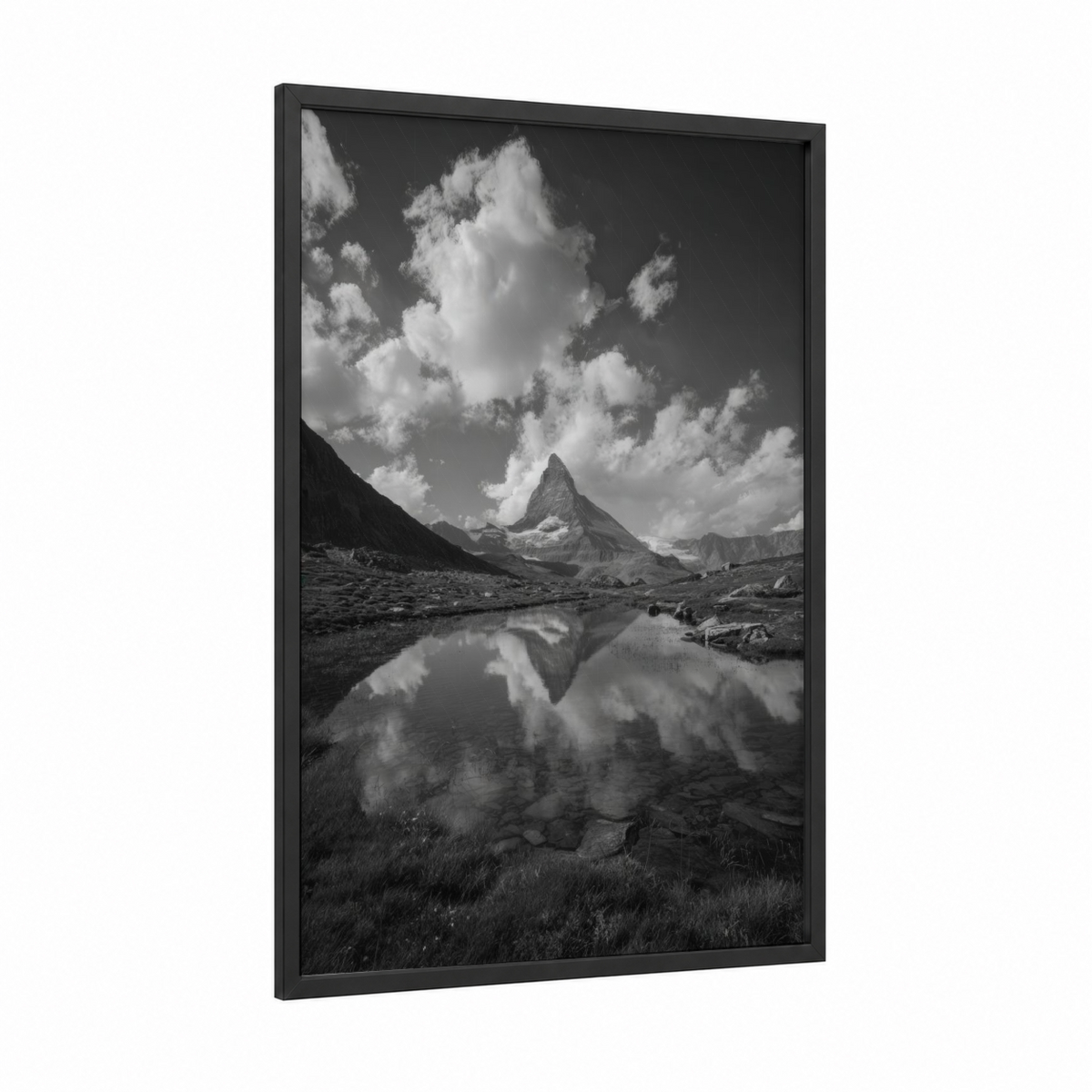 Alpine Peak Reflection Mountain Lake Wall Art