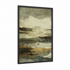Abstract Natural Stone Layers Texture Wall Art