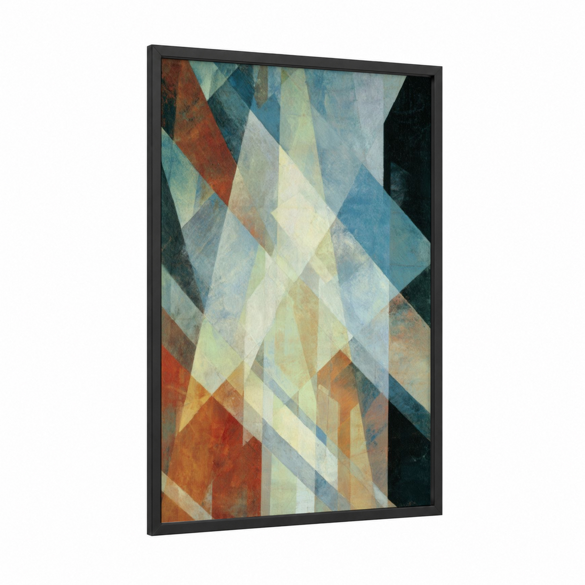 Abstract Geometric Prism Wall Art