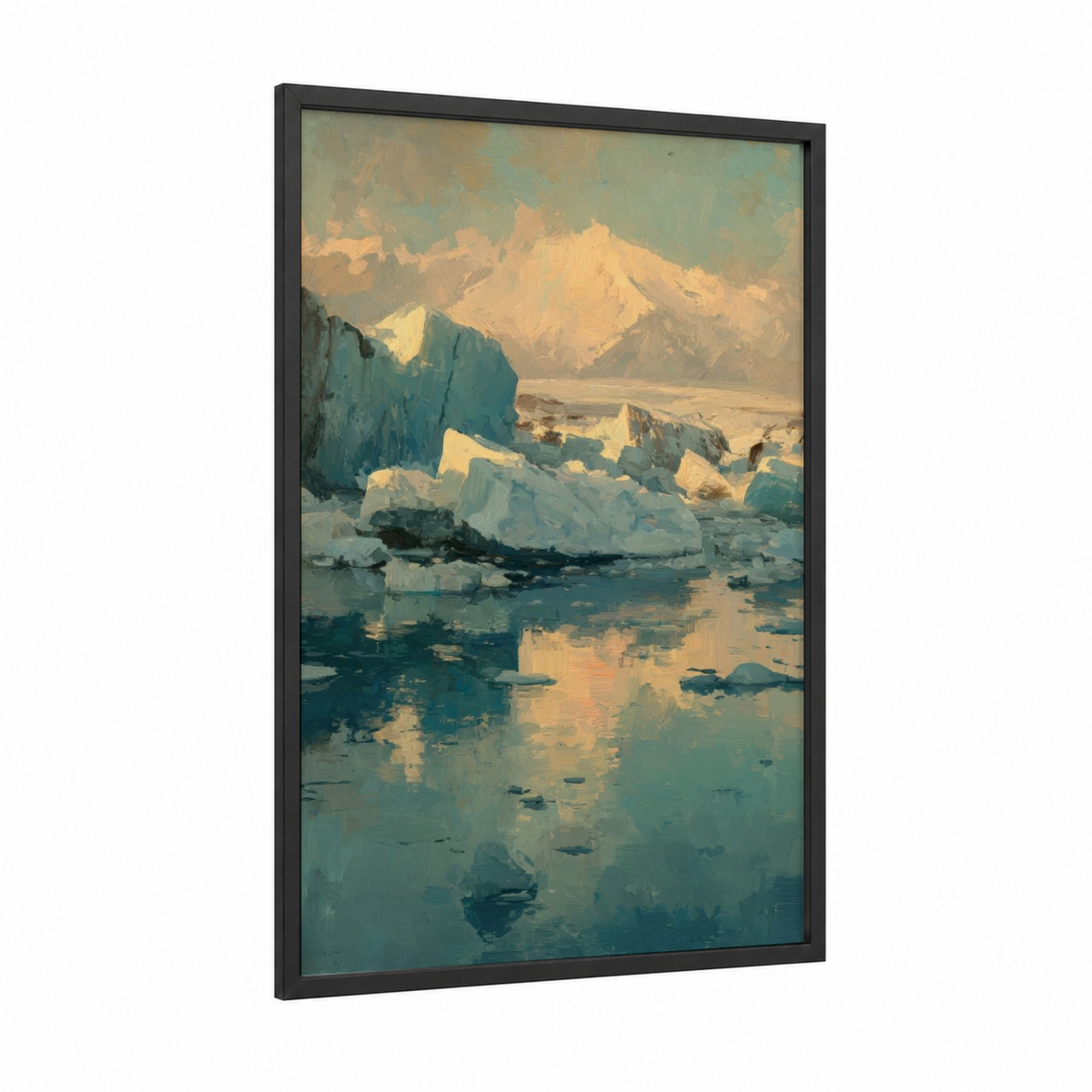 Alpine Glacier Dawn Mountain Landscape Wall Art