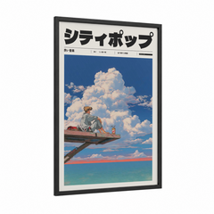 Anime Boy Cloud Sky Contemplation Wall Art