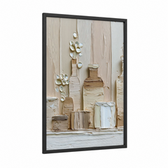 Abstract Minimalist Vessels Textured Wall Art