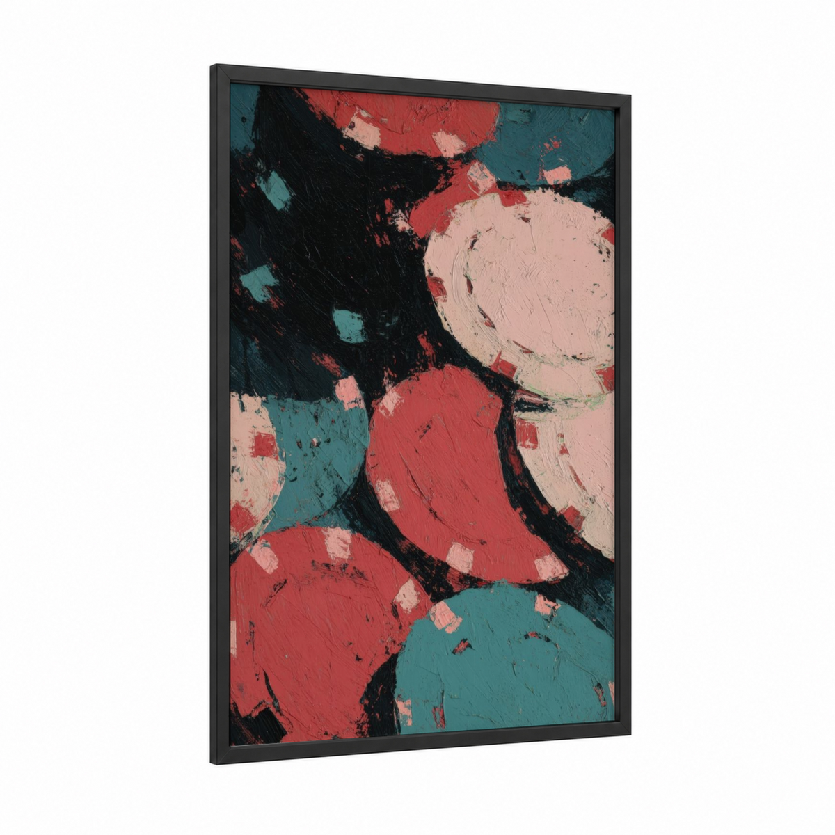 Abstract Card Game Modern Wall Art