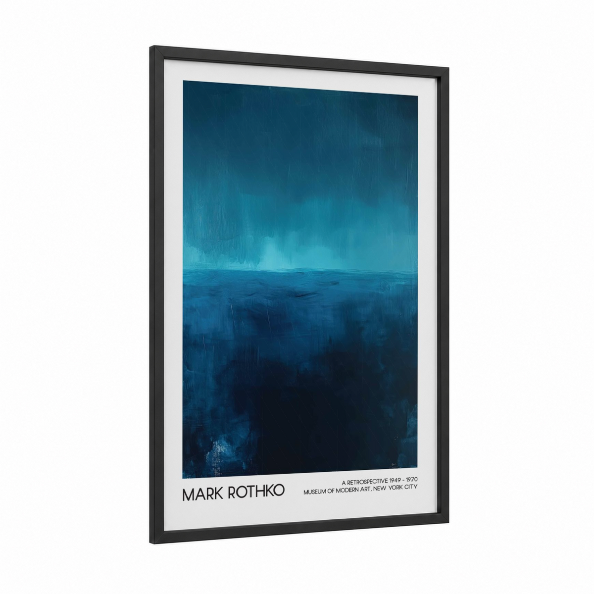 Abstract Ocean Horizon Twilight Painting Wall Art