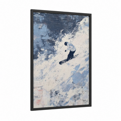 Alpine Snowboarder Winter Sport Wall Art