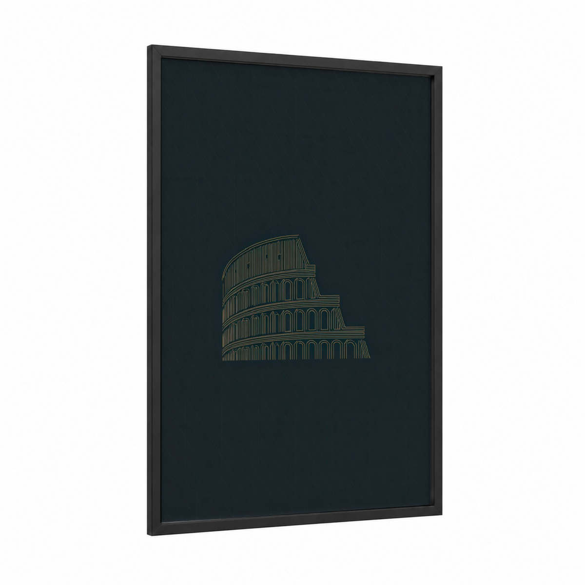 Ancient Colosseum Line Art Design Wall Art