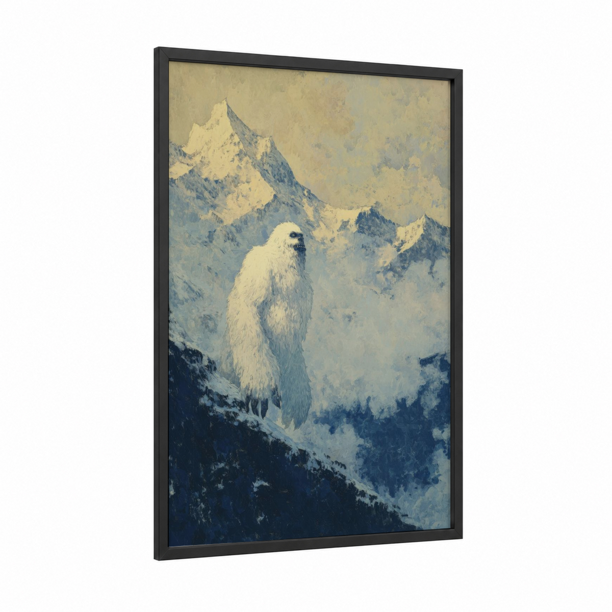 Alpine Yeti Mountain Wildlife Wall Art