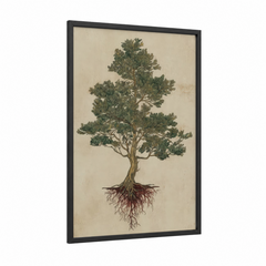 Ancient Cypress Tree Botanical Wall Art