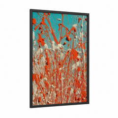 Abstract Coral Reef Expressionist Wall Art