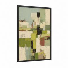 Abstract Vineyard Patchwork Modern Wall Art