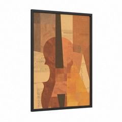 Abstract Geometric Art Modern Warm Tones Wall Art