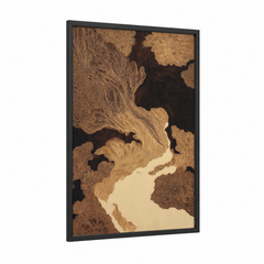 Abstract Expressionism Flowing Forms Wall Art