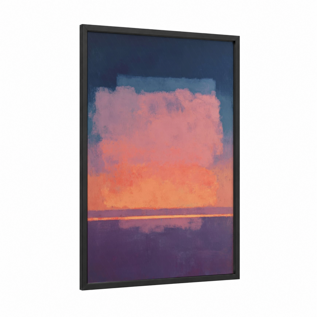 Abstract Sunset Sky Expressionist Painting Wall Art