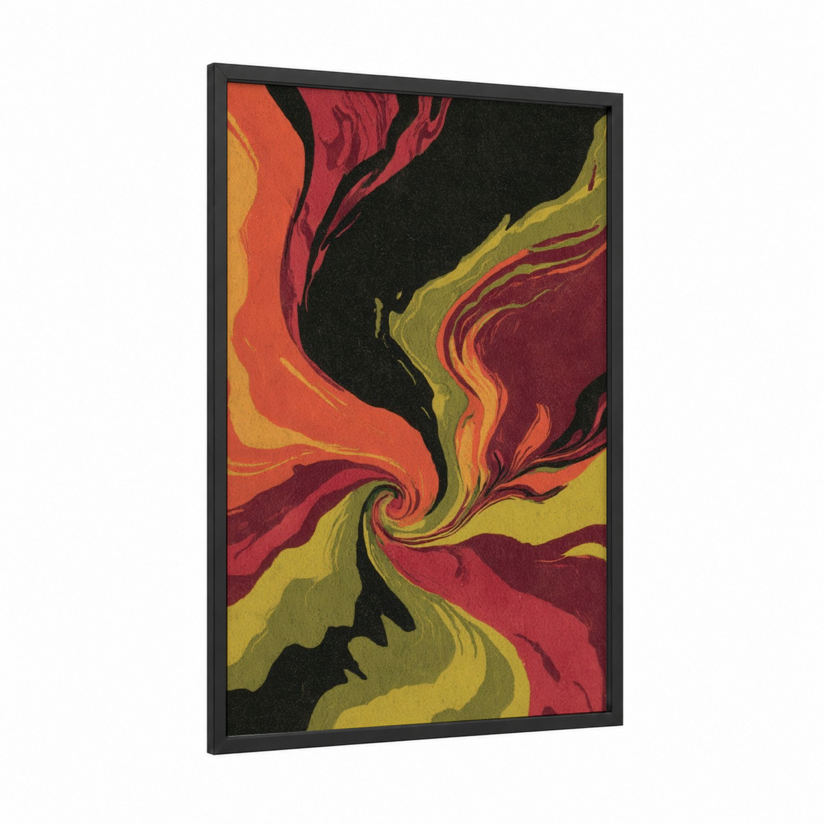 Abstract Molten Swirl Expressionism Wall Art