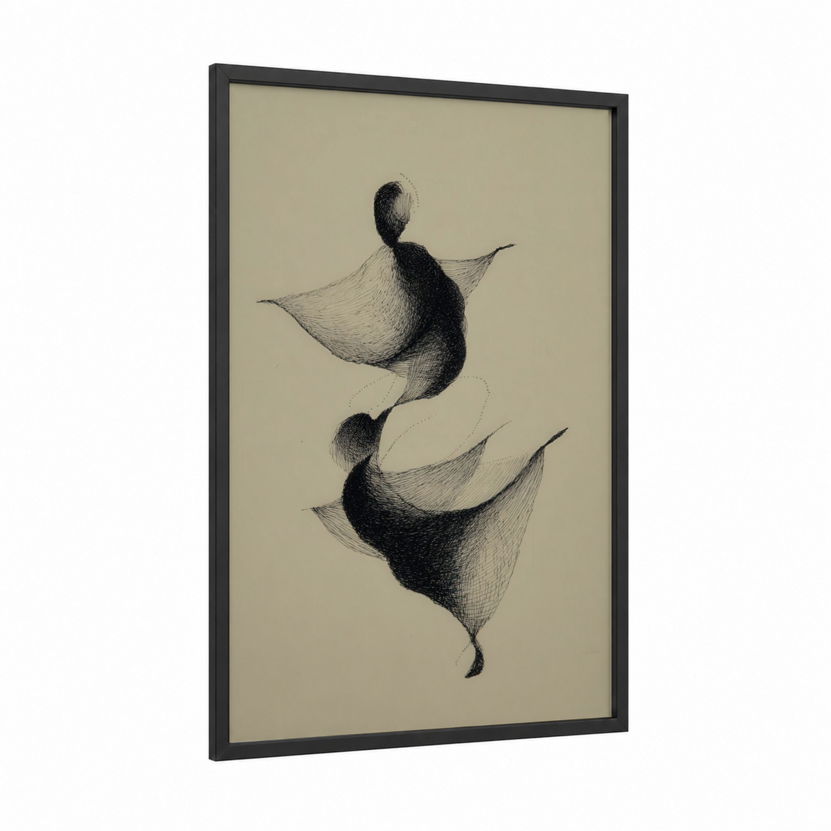 Aikido Flow Movement Line Art Wall Art