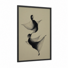 Aikido Flow Movement Line Art Wall Art