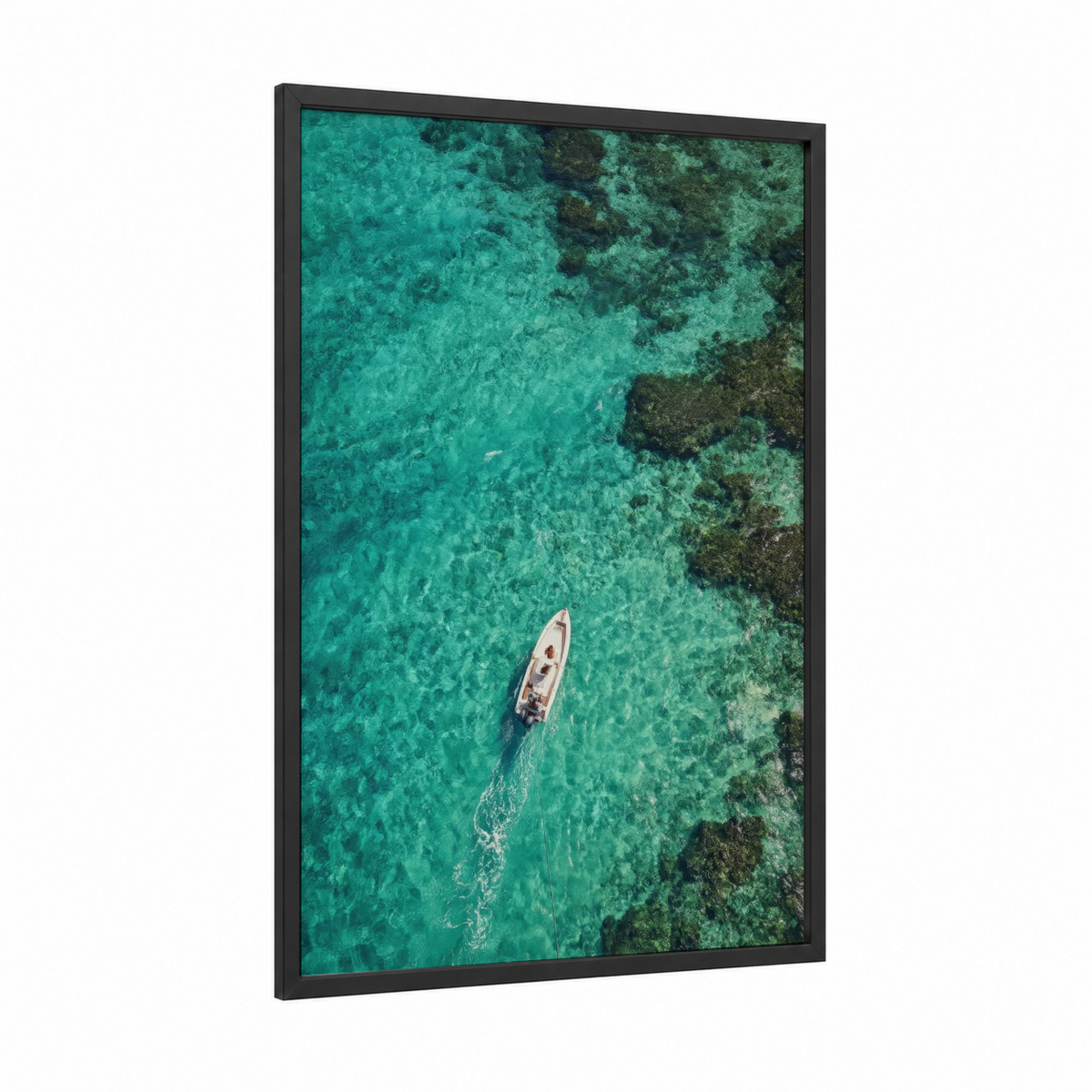 Aerial Parasailing Over Turquoise Waters Wall Art