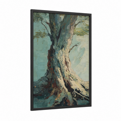 Ancient Banyan Tree Oil Painting Wall Art