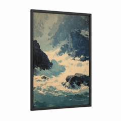 Alpine Glacier Mountain Landscape Wall Art