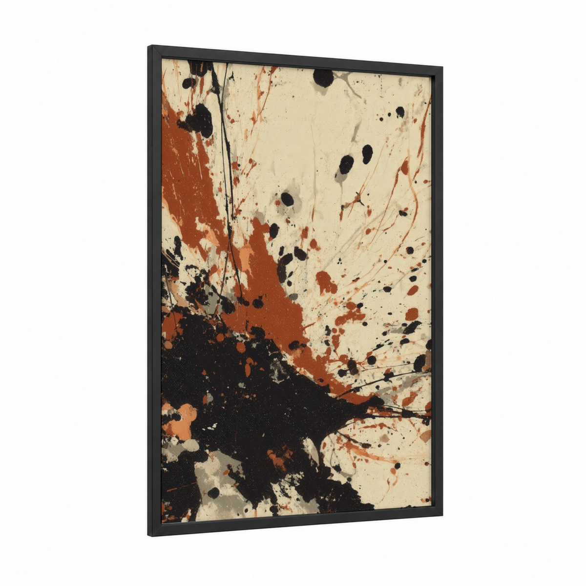 Abstract Sweet Art with Russet Splatter Wall Art