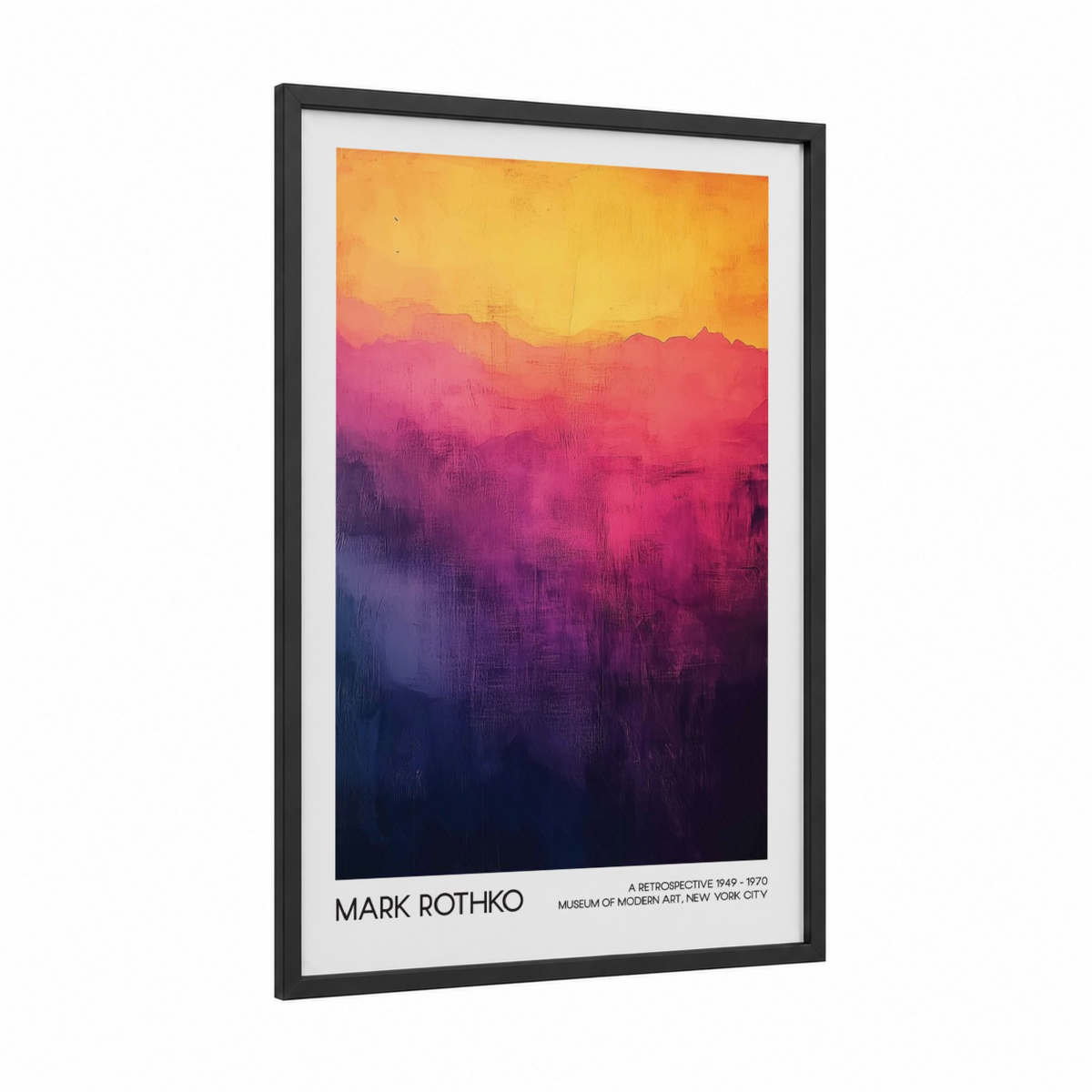 Abstract Gradient Sunset Modern Wall Art
