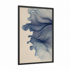 Abstract flowing lines wall Art