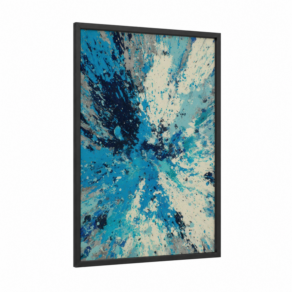 Abstract Tuna Ocean Splash Wall Art