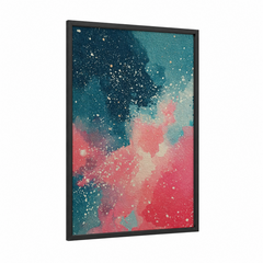 Abstract Cosmic Nebula Galaxy Wall Art