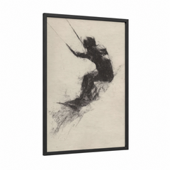 Aerial Wakeboarder Action Water Sport Wall Art