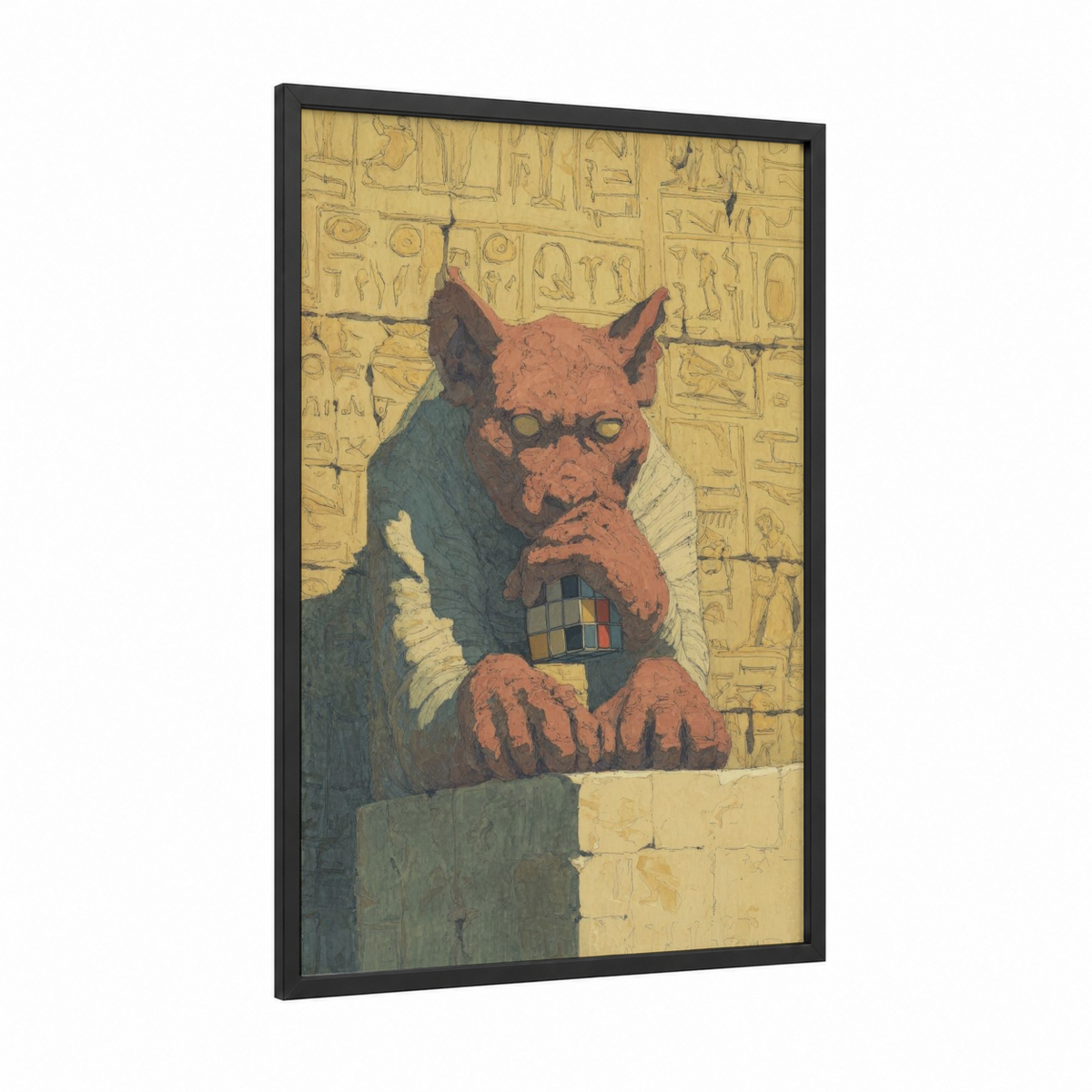 Ancient Guardian Sphinx Egyptian Wall Art
