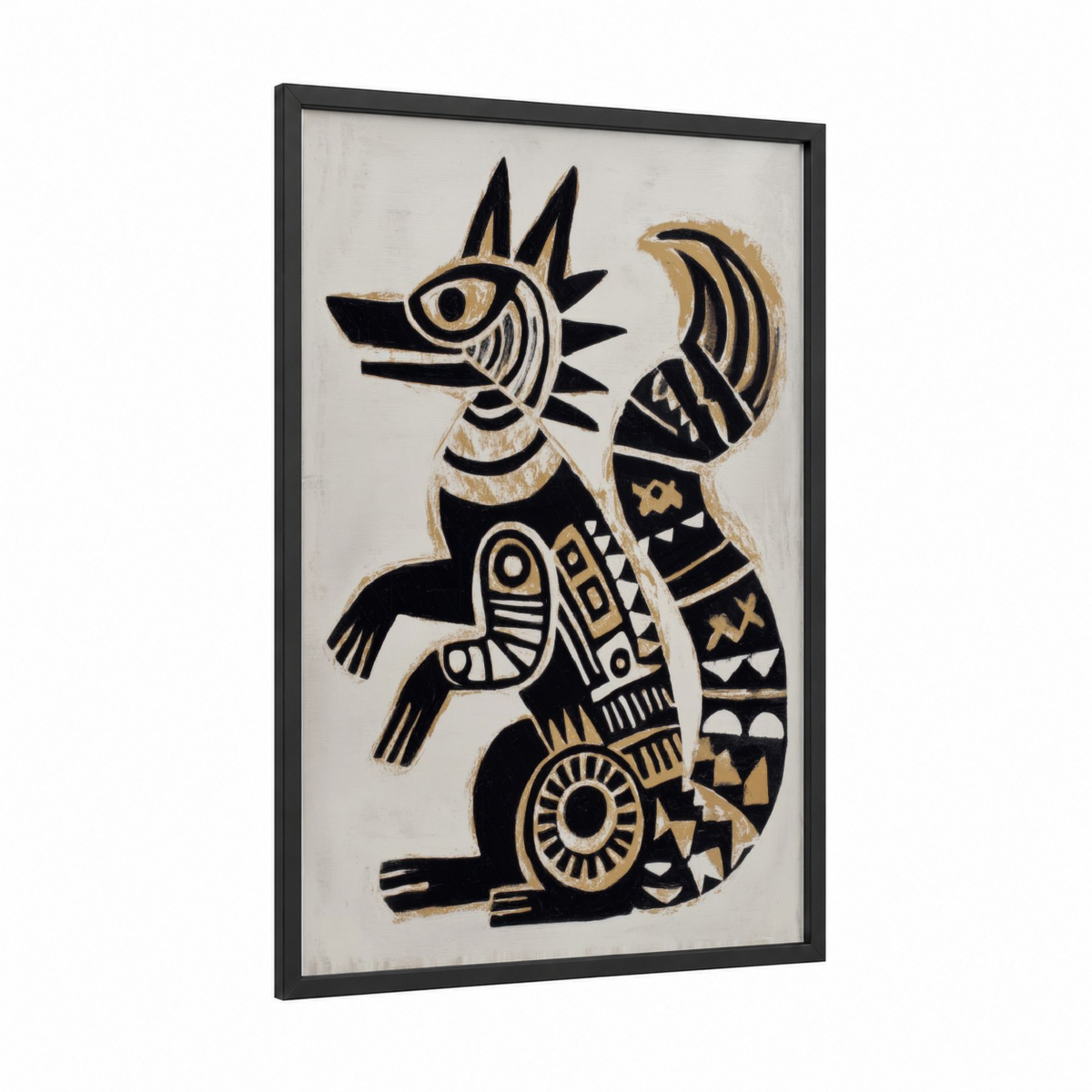 Abstract Mythical Beast Totem Wall Art