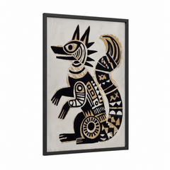 Abstract Mythical Beast Totem Wall Art